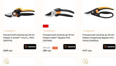 Секатори Fiskars